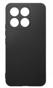 4kom.pl ZESTAW Etui do Xiaomi 15T 5G | Matowy Czarny Silikon Slim + 2 SZTUKI SZKŁO 6