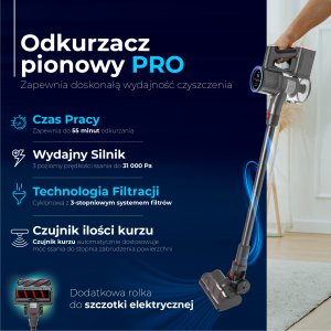 Odkurzacz pionowy Adler AD 7062 PRO LED 17