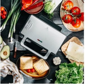 Opiekacz Do Kanapek 2W1 Panini Grill Elektryczny Toster 1400W Nie Przywiera 13