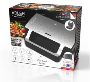 Opiekacz Do Kanapek 2W1 Panini Grill Elektryczny Toster 1400W Nie Przywiera 14