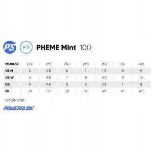Rolki Powerslide Rolki Pheme Mint 100 37 5