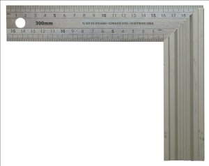 Medid Solidny Kątownik Grawerowany Stalowy 400mm 3