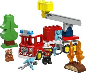 LEGO DUPLO Wóz strażacki z wężem i strażakiem, klocki (10473) 8