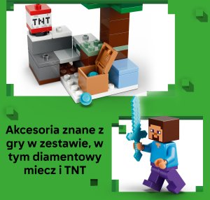 LEGO Minecraft Przygoda Steve’a w tajdze dla 6-latka (21583) 3