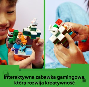 LEGO Minecraft Przygoda Steve’a w tajdze dla 6-latka (21583) 4
