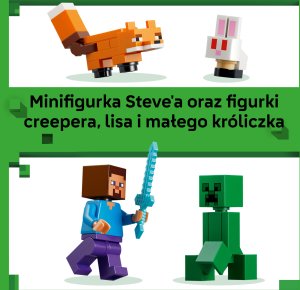LEGO Minecraft Przygoda Steve’a w tajdze dla 6-latka (21583) 5