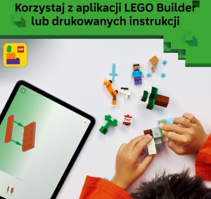 LEGO Minecraft Przygoda Steve’a w tajdze dla 6-latka (21583) 6