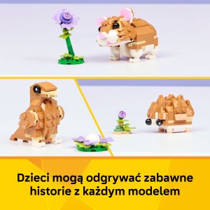 LEGO Creator Uroczy chomik z kwiatkiem (31376) 3