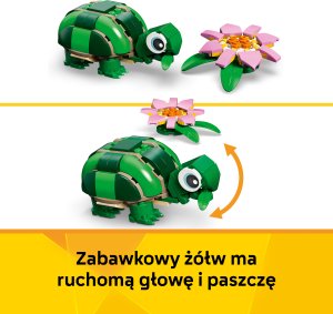 LEGO Creator Żółw i kwiat lilii wodnej (31377) 4