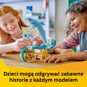 LEGO Creator 3 w 1 Zwierzęta morskie: piękny delfin (31385) 4