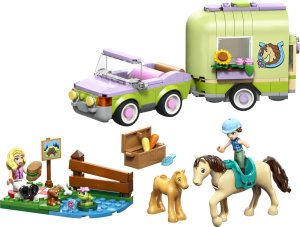 LEGO Friends Przyczepa z koniem i źrebaczkiem (42695) 8