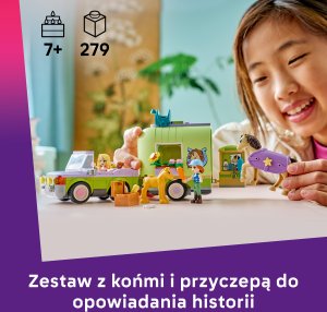 LEGO Friends Przyczepa z koniem i źrebaczkiem (42695) 2