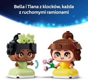 LEGO Disney Mała Bella i Tiana z zamkiem (43291) 5