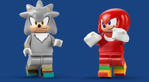 LEGO Sonic Silver w samochodzie kontra Knuckles w monster trucku (77118) 6