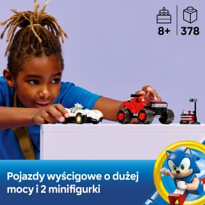 LEGO Sonic the Hedgehog Silver kontra Knuckles, zabawka (77118) 2
