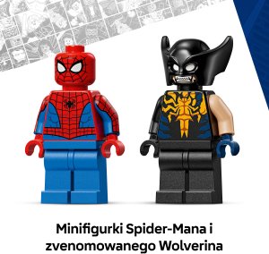 LEGO Marvel Spider-Man w samochodzie kontra zvenomowany Wolverine (76336) 5