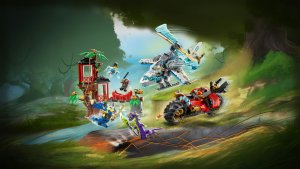 LEGO Ninjago Bitwa ninja: domek na drzewie z pojazdami (71857) 7