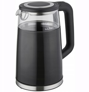 CZAJNIK SZKLANY 1710 CZARNY 1.7 L 2200 W 2