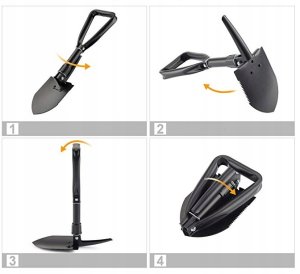 Składana Saperka Wojskowa Z Kilofem Łopatą Piłą 12