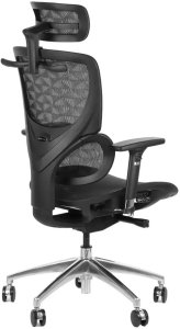 Fotel biurowy ERGONEW S1A czarny siatka STEMA 4
