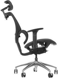 Fotel biurowy ERGONEW S1A czarny siatka STEMA 6