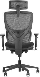 Fotel biurowy ERGONEW S1 czarny tkanina STEMA 3