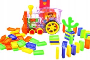 Domino- Ciuchcia dla dzieci do układania z klockami 2