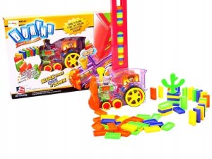 Domino- Ciuchcia dla dzieci do układania z klockami 4