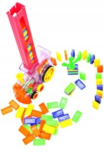 Domino- Ciuchcia dla dzieci do układania z klockami 5