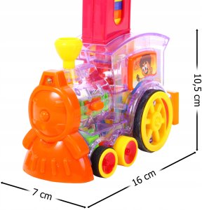 Domino- Ciuchcia dla dzieci do układania z klockami 7