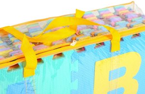 Puzzle piankowe dla dzieci w torbie CYFERKI I LITERKI 29 x 29 cm - 36 szt. 12