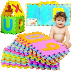 Puzzle piankowe dla dzieci w torbie CYFERKI I LITERKI 29 x 29 cm - 36 szt. 14