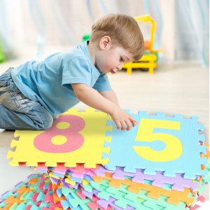 Puzzle piankowe dla dzieci w torbie CYFERKI I LITERKI 29 x 29 cm - 36 szt. 4