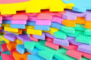 Puzzle piankowe dla dzieci w torbie CYFERKI I LITERKI 29 x 29 cm - 36 szt. 9