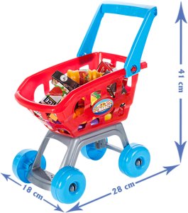 Kasa fiskalna sklepowa z wózkiem i produktami 15