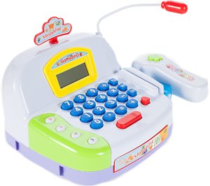 Kasa fiskalna sklepowa z wózkiem i produktami 3