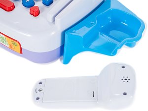 Kasa fiskalna sklepowa z wózkiem i produktami 7