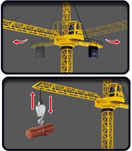 Duży Dźwig Zdalnie Sterowany RC Żuraw Budowlany Na Pilota XXL 4