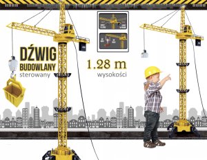 Duży Dźwig Zdalnie Sterowany RC Żuraw Budowlany Na Pilota XXL 5