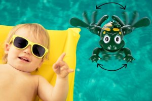 Żaba Do Kąpieli pływająca jeżdżąca Felix 3