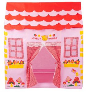 Namiot Domek Różowy Dla Dzieci Do Domu i Ogrodu 3