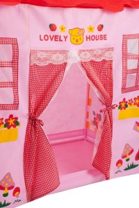 Namiot Domek Różowy Dla Dzieci Do Domu i Ogrodu 5