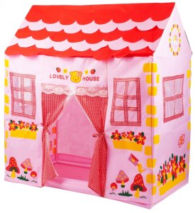 Namiot Domek Różowy Dla Dzieci Do Domu i Ogrodu 8