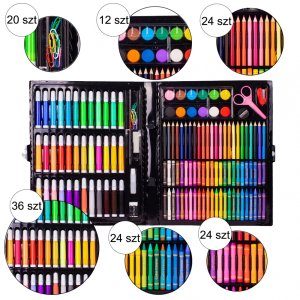 Zestaw Plastyczny do malowania 150 elementów 5