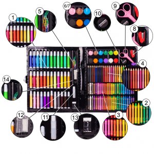 Zestaw Plastyczny do malowania 150 elementów 7