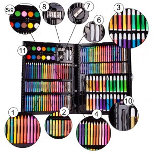 Zestaw plastyczny do malowania 168 elementów 7