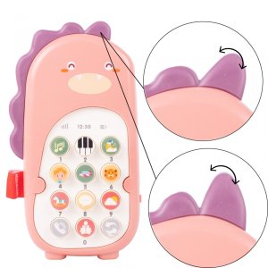 Telefon Muzyczny Dinozaur Dino Interaktywny Dla Malucha Do zabawy 4