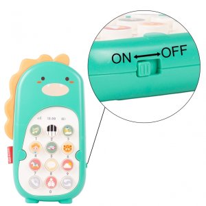 Telefon Muzyczny Dinozaur Dino Interaktywny Dla Malucha Do zabawy 6