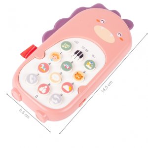 Telefon Muzyczny Dinozaur Dino Interaktywny Dla Malucha Do zabawy 9