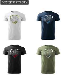 Koszulka z traktorem Claas dla rolnika męska czarna REGULAR L 3